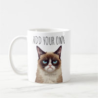 Funny Angry Cat – Add Your Own Text