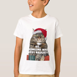 Funny angry cat Christmas T-Shirt