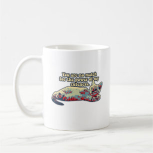 Funny angry cat meme for kitten owners & cat lover coffee mug