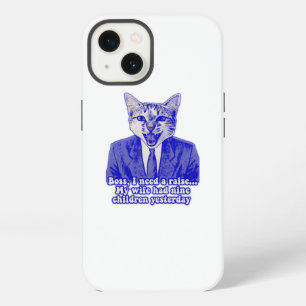Funny angry cat meme for kitty lovers iPhone 13 case