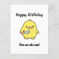 Funny Angry Duck Birthday