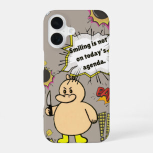 Funny Angry Duck iPhone 16 Case