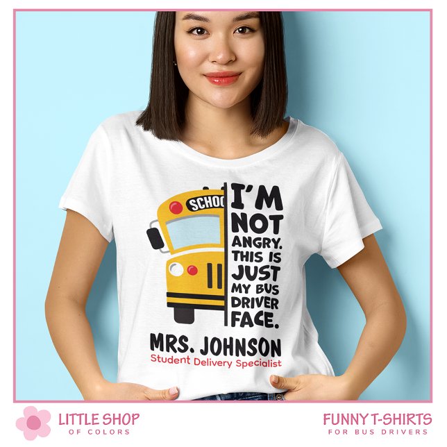 Funny Angry Elementary School Bus Driver T-Shirt (Creator Uploaded)