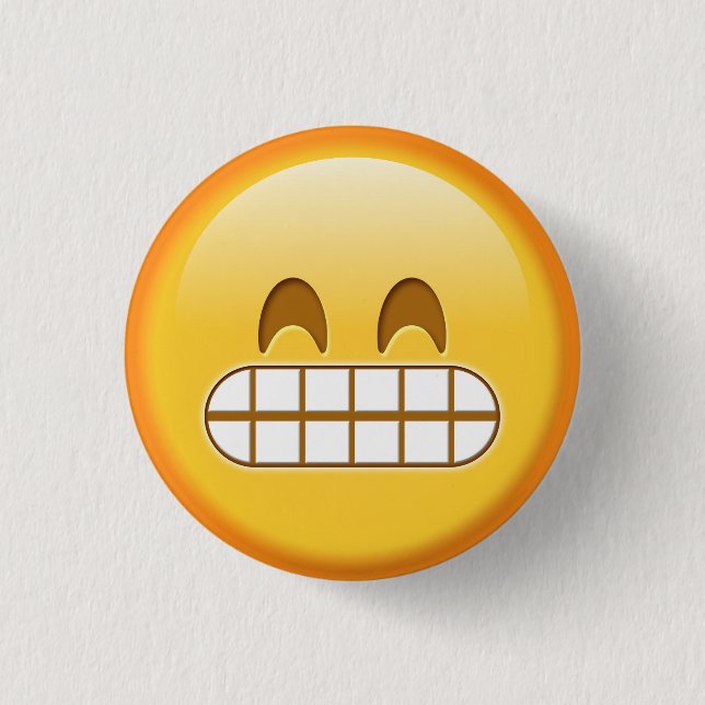 Funny angry emoji button (Front)