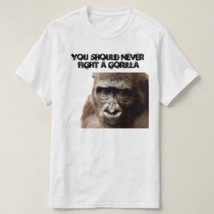 Funny Angry Macho Gorilla Humourous Monkey T-Shir T-Shirt