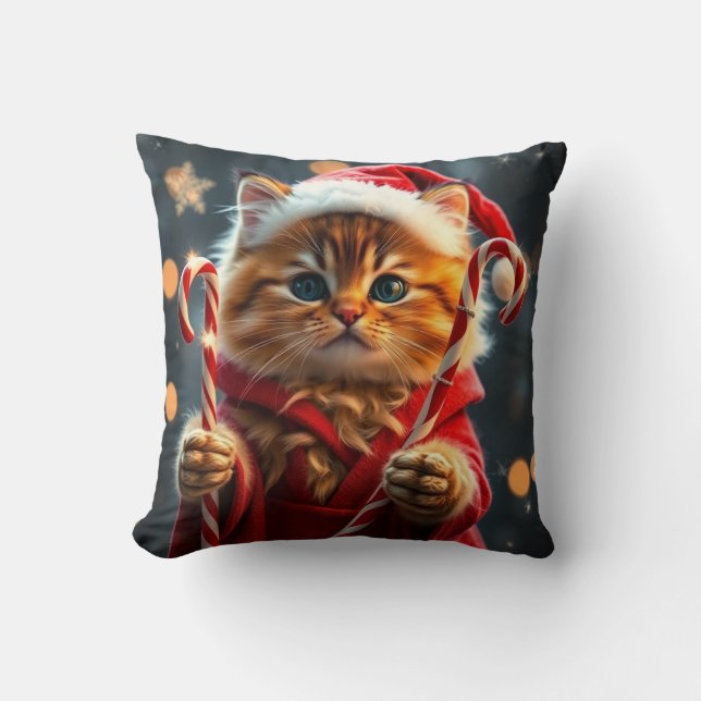 Funny animal art – perfect gift for animal lovers  throw pillow (Front)
