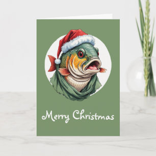 Funny Animal Christmas Favourites - Carp 1 Card