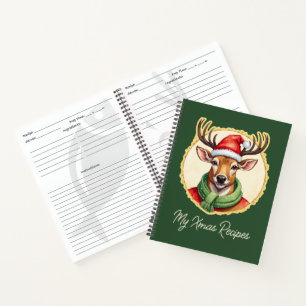 Funny Animal Christmas Favourites - Deer 2 Notebook