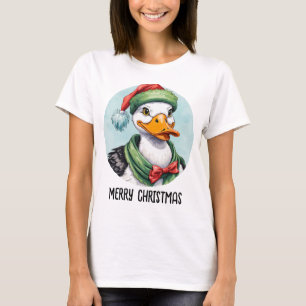 Funny Animal Christmas Favourites - Duck 2 T-Shirt