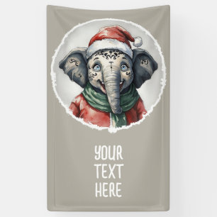 Funny Animal Christmas Favourites - Elephant 2 Banner