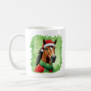 Funny Animal Christmas Favourites - Horse 6 Coffee Mug
