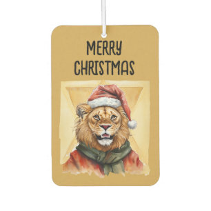 Funny Animal Christmas Favourites - Lion 1 Air Freshener