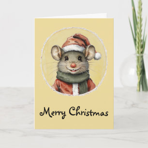 Funny Animal Christmas Favourites - Mouse 1 Card