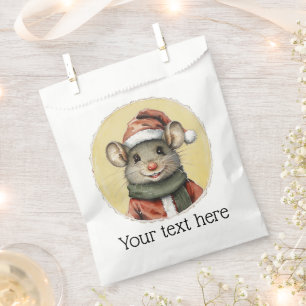 Funny Animal Christmas Favourites - Mouse 1 Favour Bag