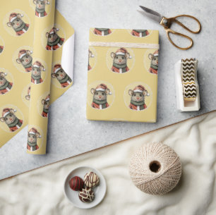 Funny Animal Christmas Favourites - Mouse 1 Wrapping Paper