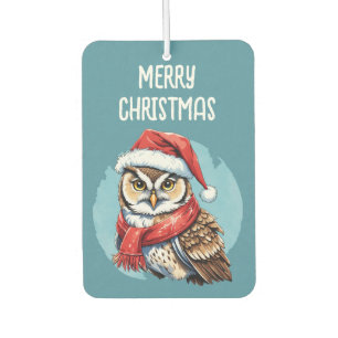 Funny Animal Christmas Favourites - Owl 1 Air Freshener