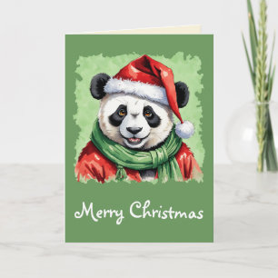 Funny Animal Christmas Favourites - Panda 1 Card
