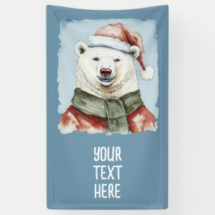 Funny Animal Christmas Favourites - Polar Bear 1 Banner