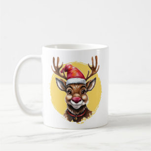 Funny Animal Christmas Favourites - Reindeer 1 Coffee Mug