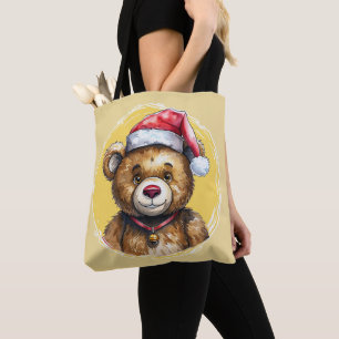 Funny Animal Christmas Favourites - Teddy Bear 1 Tote Bag