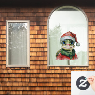 Funny Animal Christmas Favourites - Turtle 2 Window Cling