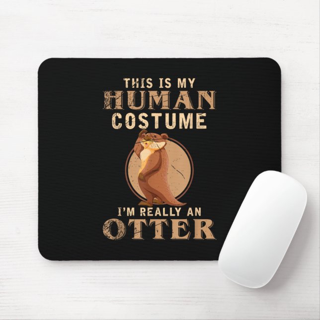 Funny Animal Costume Zoo Keeper Mouse Pad (With Mouse)
