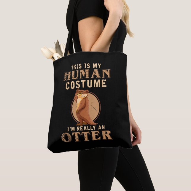 Funny Animal Costume Zoo Keeper Tote Bag (Close Up)