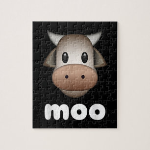 Funny Animal Cow Idea  Cow Moo Lover Jigsaw Puzzle