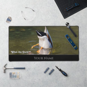 Funny animal funny duck diving duck swimming desk mat