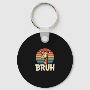 Funny Animal Giraffe Meme Face Festive Xmas T-Shir Keychain