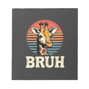 Funny Animal Giraffe Meme Face Festive Xmas T-Shir Notepad