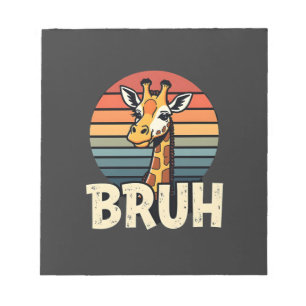 Funny Animal Giraffe Meme Face Festive Xmas T-Shir Notepad
