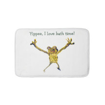 Funny Animal Leaping Frog, I Love Bath Time