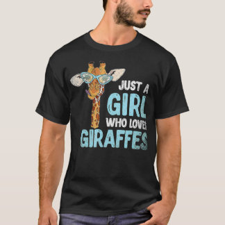 Funny Animal Lover Women Girls Kids Giraffe T-Shirt