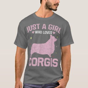 Funny Animal Lovers Women Just a Girl Who Loves Co T-Shirt