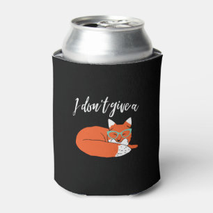 Funny Animal Pun and Humor I Don't Give A Fox Can Cooler