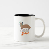 Funny Animal Puns Humour Otter Space Cartoon