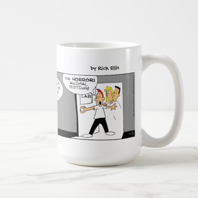 Funny Animal Testing Mug (Right)