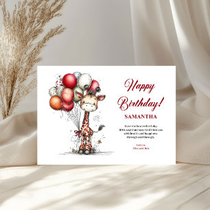 Funny Animals Custom Name kids greeting card