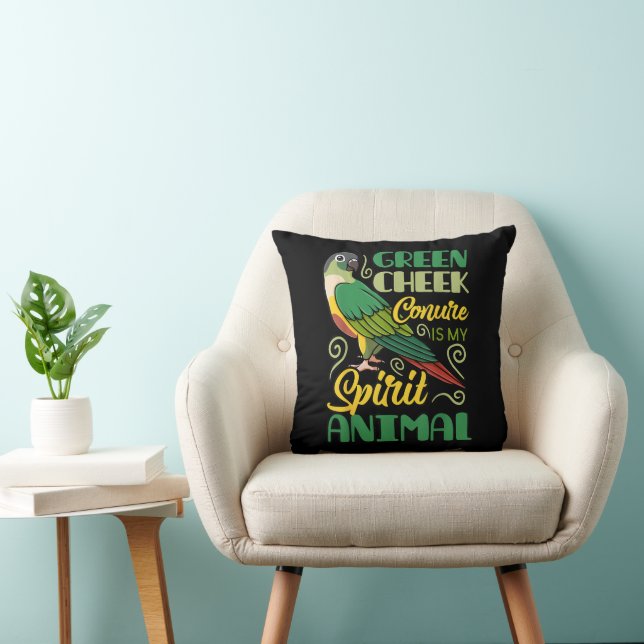 Funny Animals Cute Birds Throw Pillow (Chair)