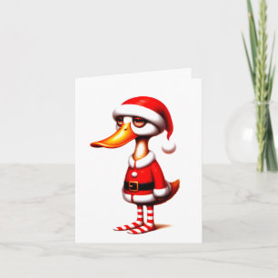 Funny Animé Canard carte de Noël