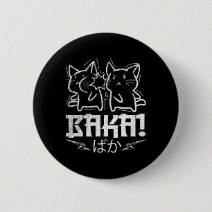 Funny Anime Manga Otaku Baka Rabbit Slap Meme  2 Inch Round Button