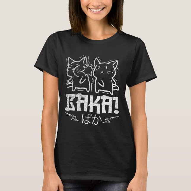 Funny Anime Manga Otaku Baka Rabbit Slap Meme  T-Shirt (Front)