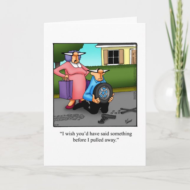Funny Anniversaire Carte de voeux Humour pour lui (Devant)