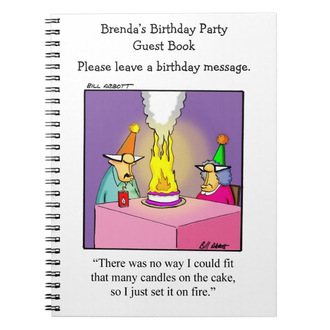 Funny Anniversaire du livre d'hôtes (Devant)