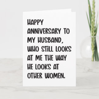 Funny Anniversary Card For Husband
