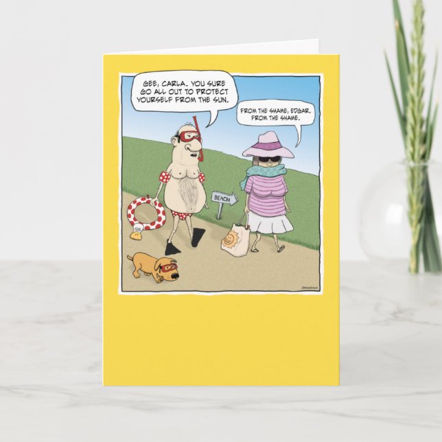 Funny anniversary card: Shame Card (Front)