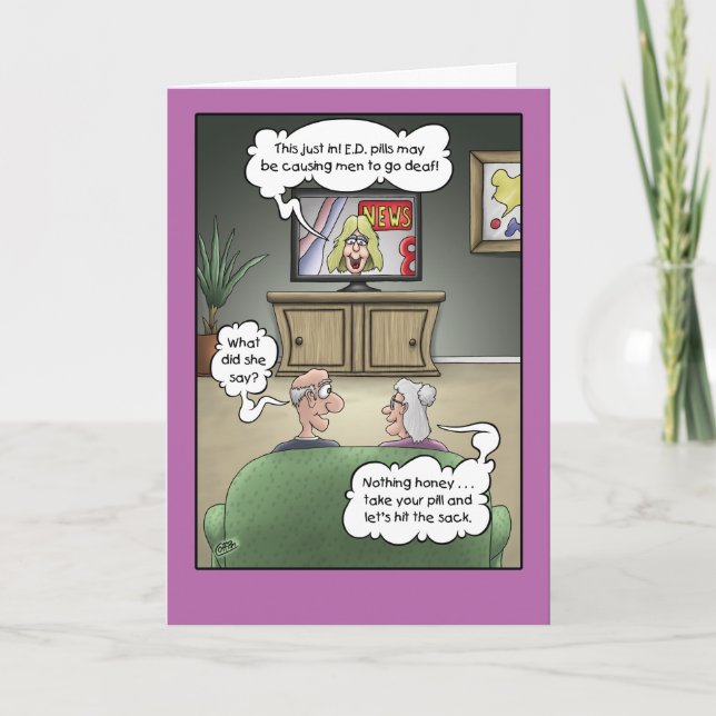 Funny Anniversary Cards: Hard of Hearing Card (Front)
