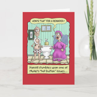 Funny Anniversary Cards: Seat Up Card