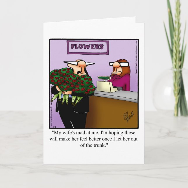 Funny Anniversary Greeting Card (Front)